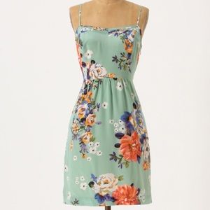 Anthro Moulinette Soeurs Verdant Mint Slip Dress